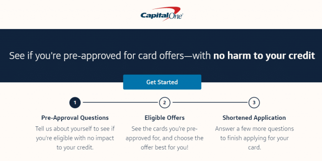 how to pre-qualify for a capital one credit card