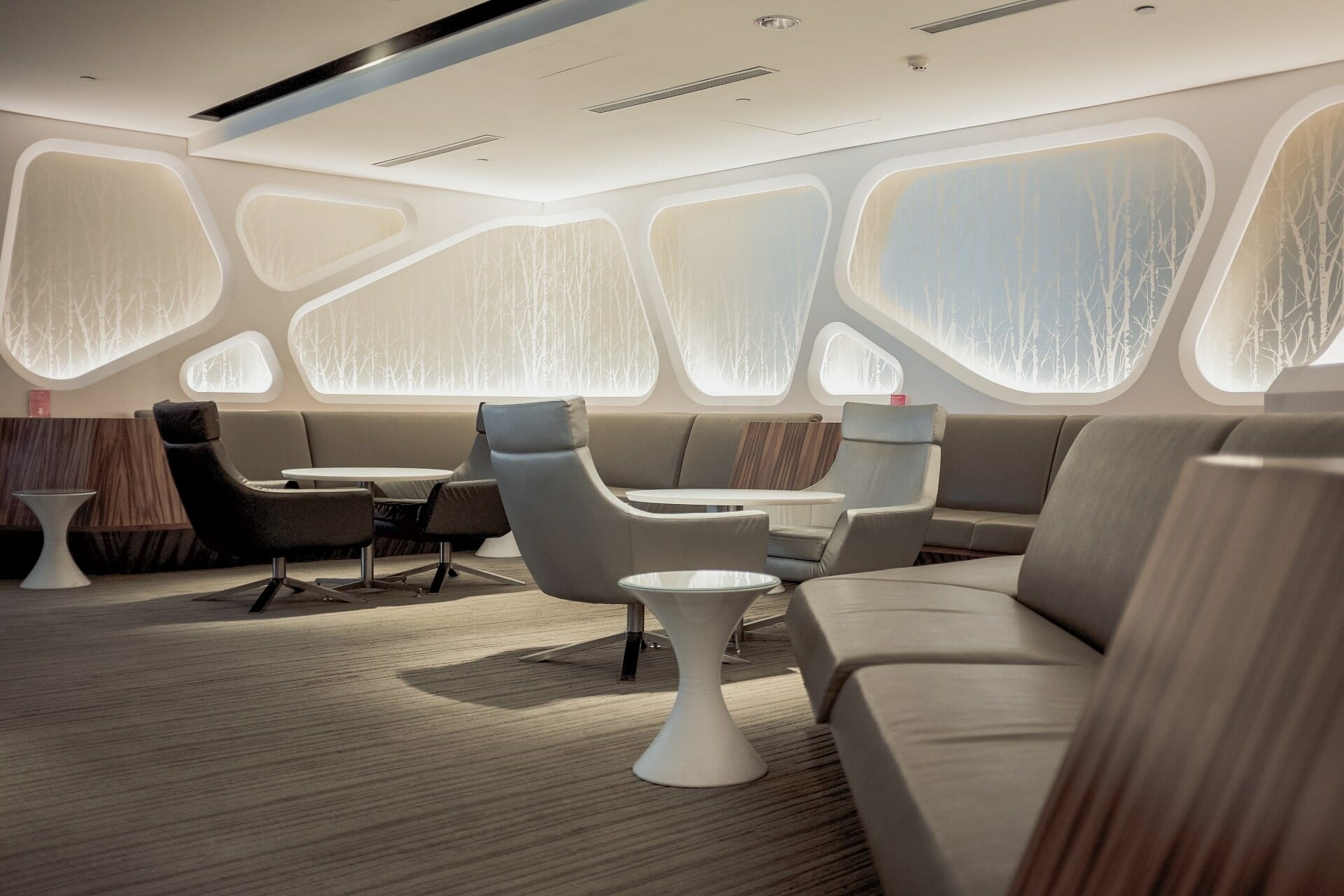 Overview of lounge amenities from popular us airline carriers