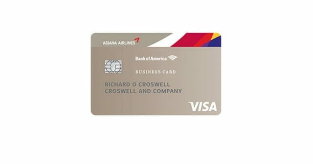 asiana visa business card
