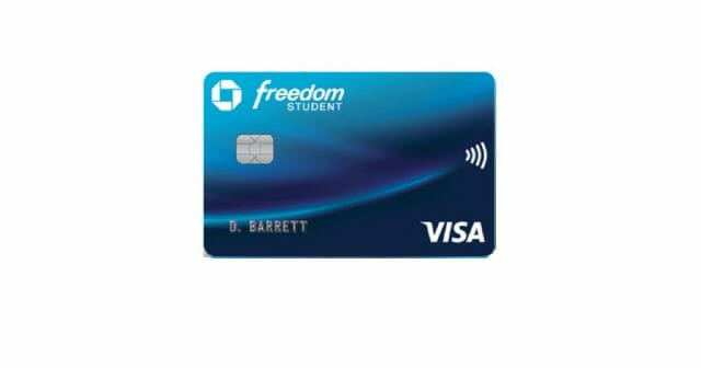 chase freedom student credit card