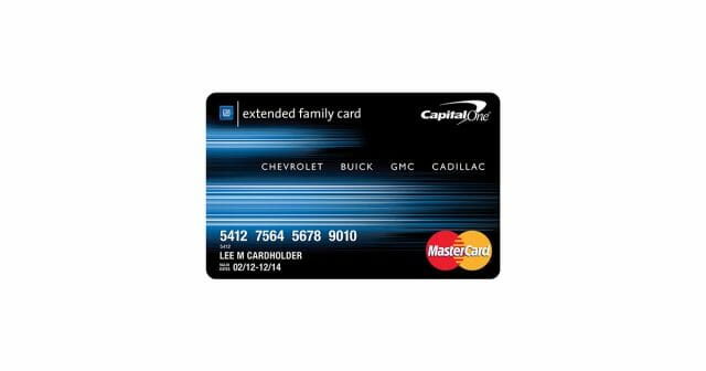 gm extended family card