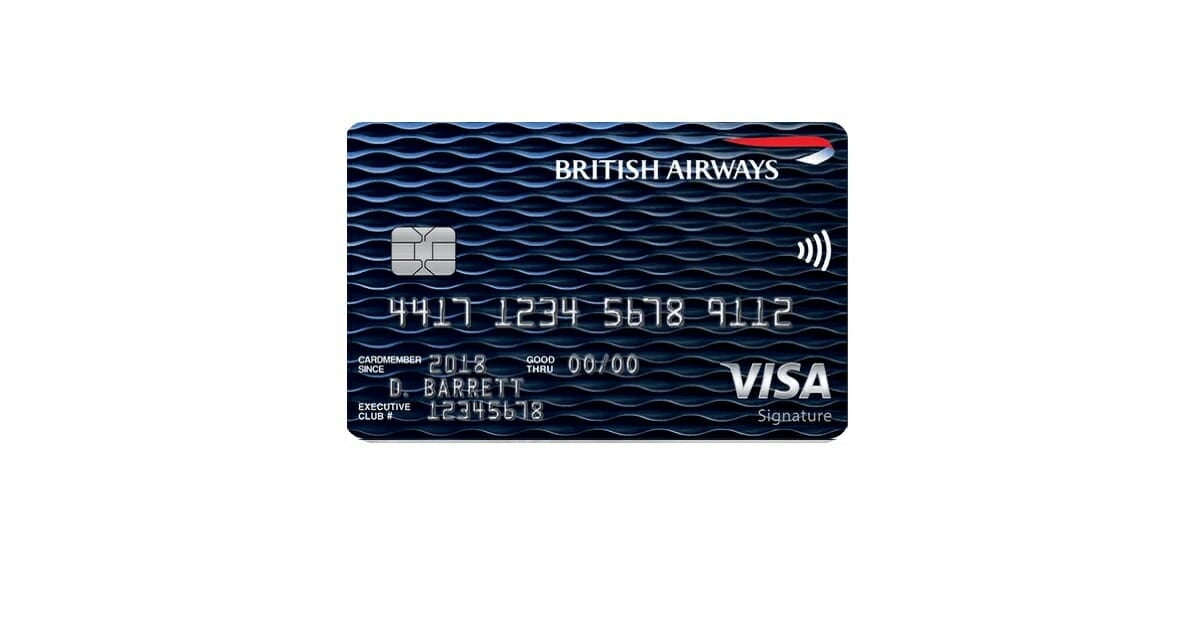 british airways visa signature