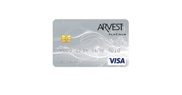 arvest bank visa platinum card