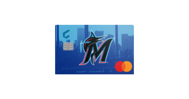 mlb miami amrlins baseball credit card mastercard