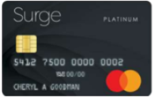 surge secured mastercard credit card
