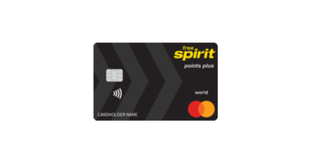 mercury financial free spirit airlines points plus world Mastercard credit card