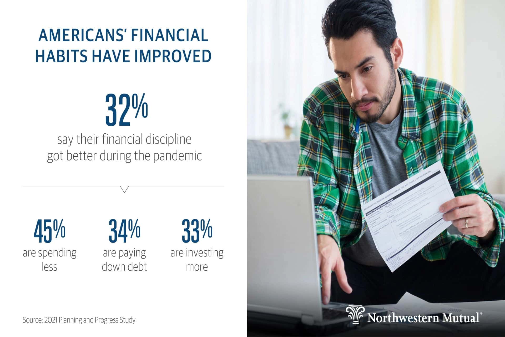northwestern mutual shows declining debt