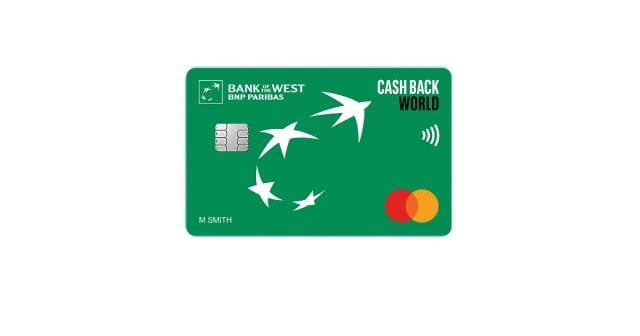 bank of the west cash back world mastercard new