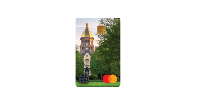 Notre Dame EDU Mastercard Fighting Irish credit card