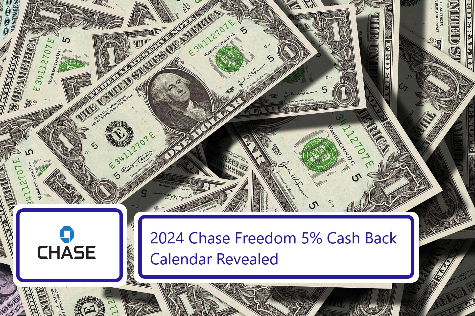 Chase Freedom 5% cash back calendar 2023