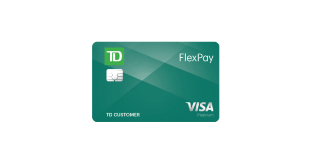 TD Bank FlexPay Visa credit card