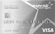 BrightStar Credit Union Visa Platinum Cash Rewards Card