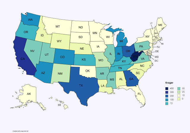 Kroger locations by state