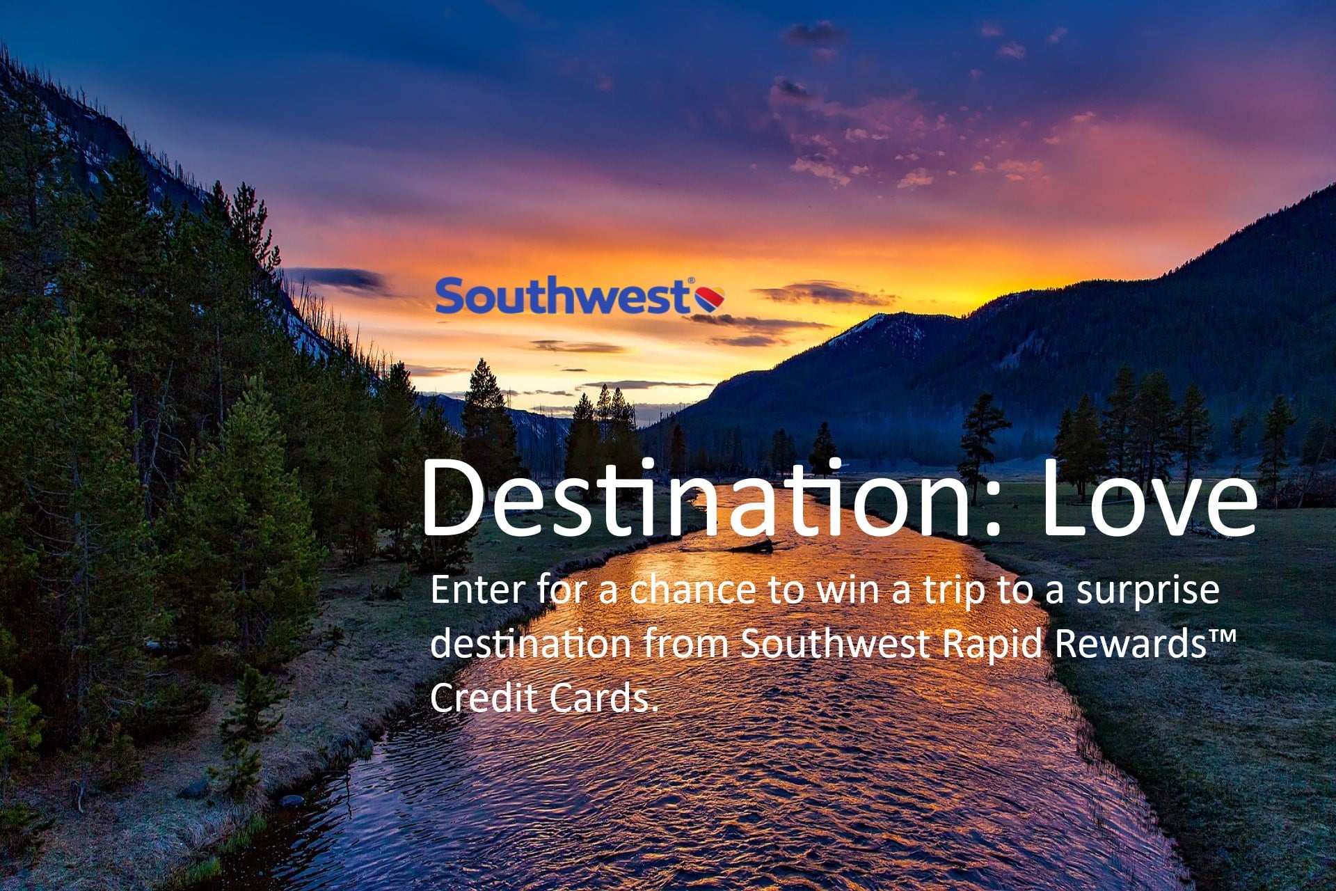 Destination: Love sweepstakes from Chase and Southwest Airlines Rapid Rewards BestCards.com