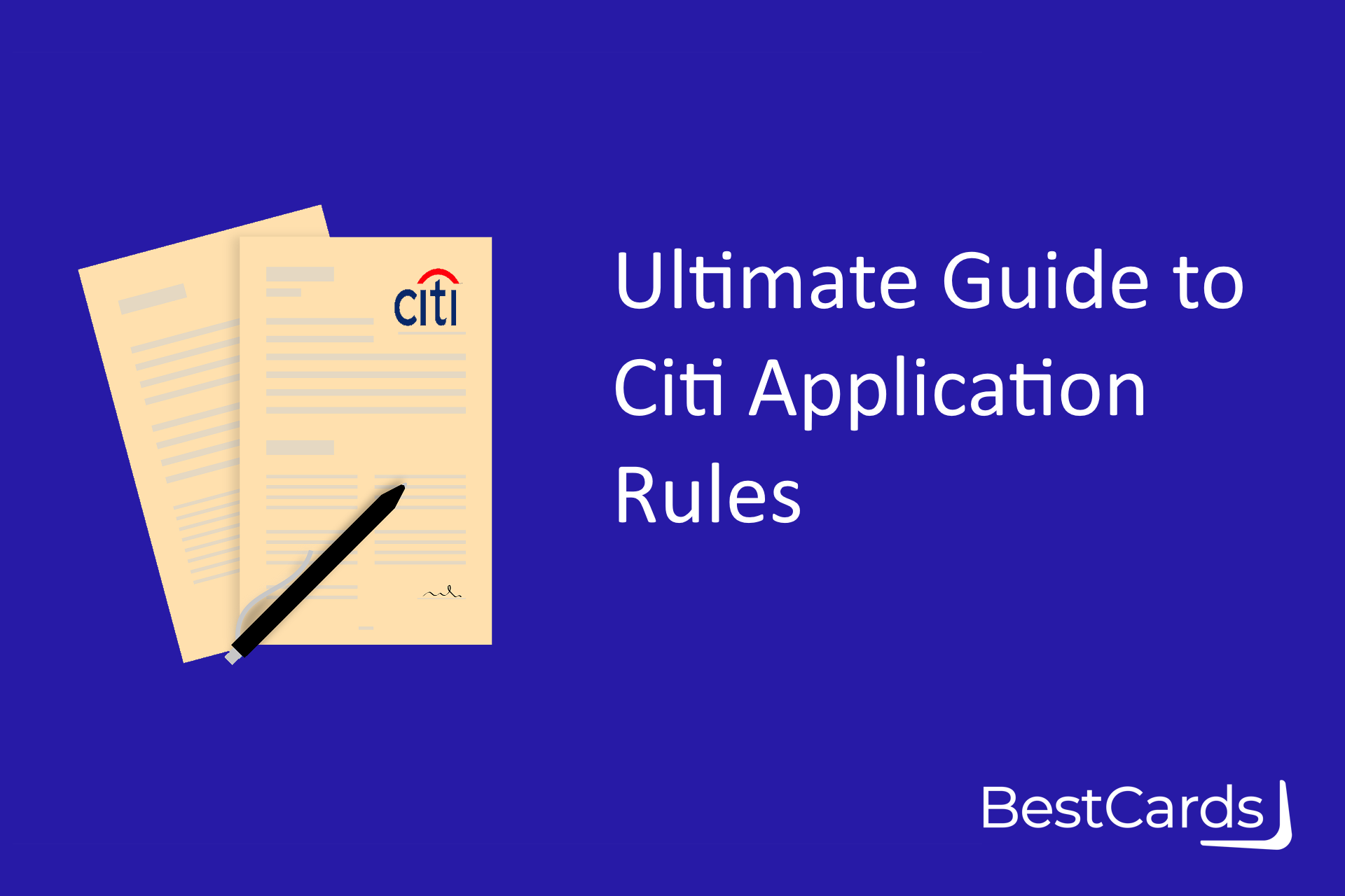 citi credit card application rules and guide